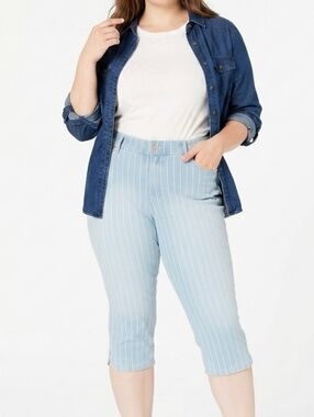 NWT Gloria Vanderbilt Womens Comfort Curvy Skinny Jean Capri Length